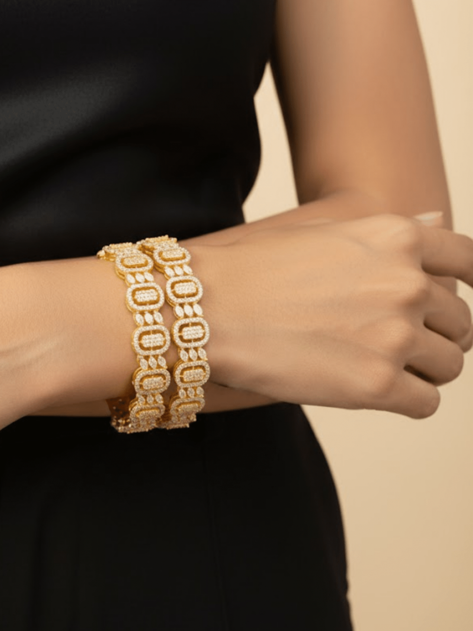 Regal Oval CZ Bangles - Image 3