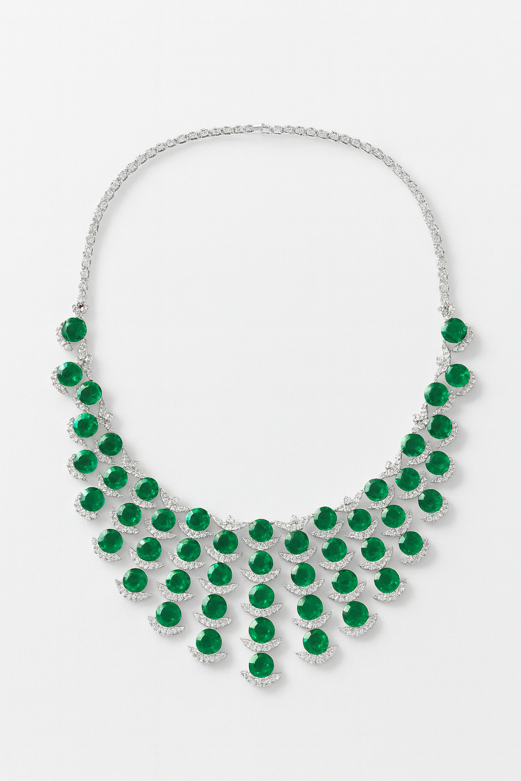 Emerald Majesty Cascade Necklace