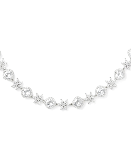 Celestial Cushion Halo Necklace