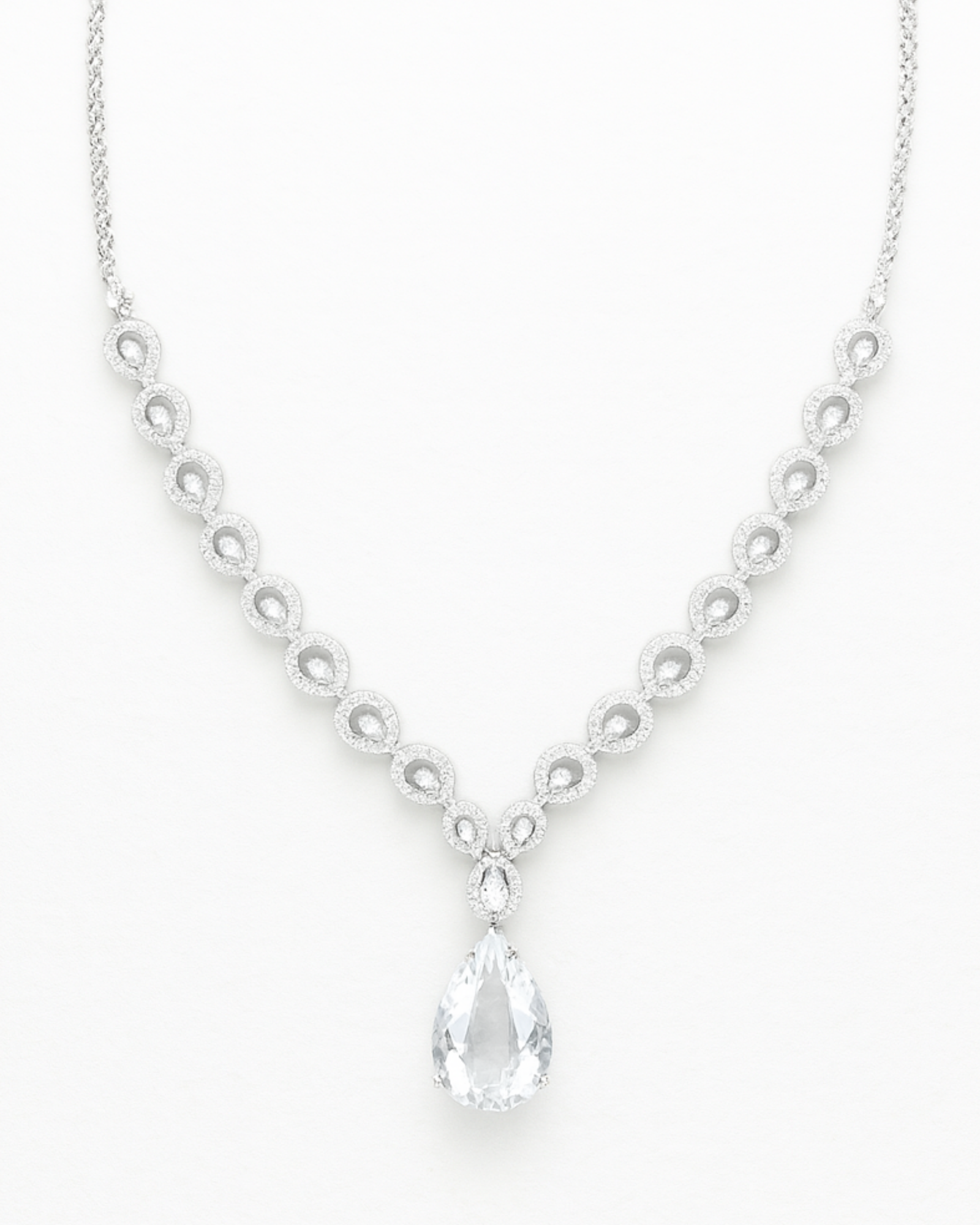 Crystal Teardrop Grace Necklace