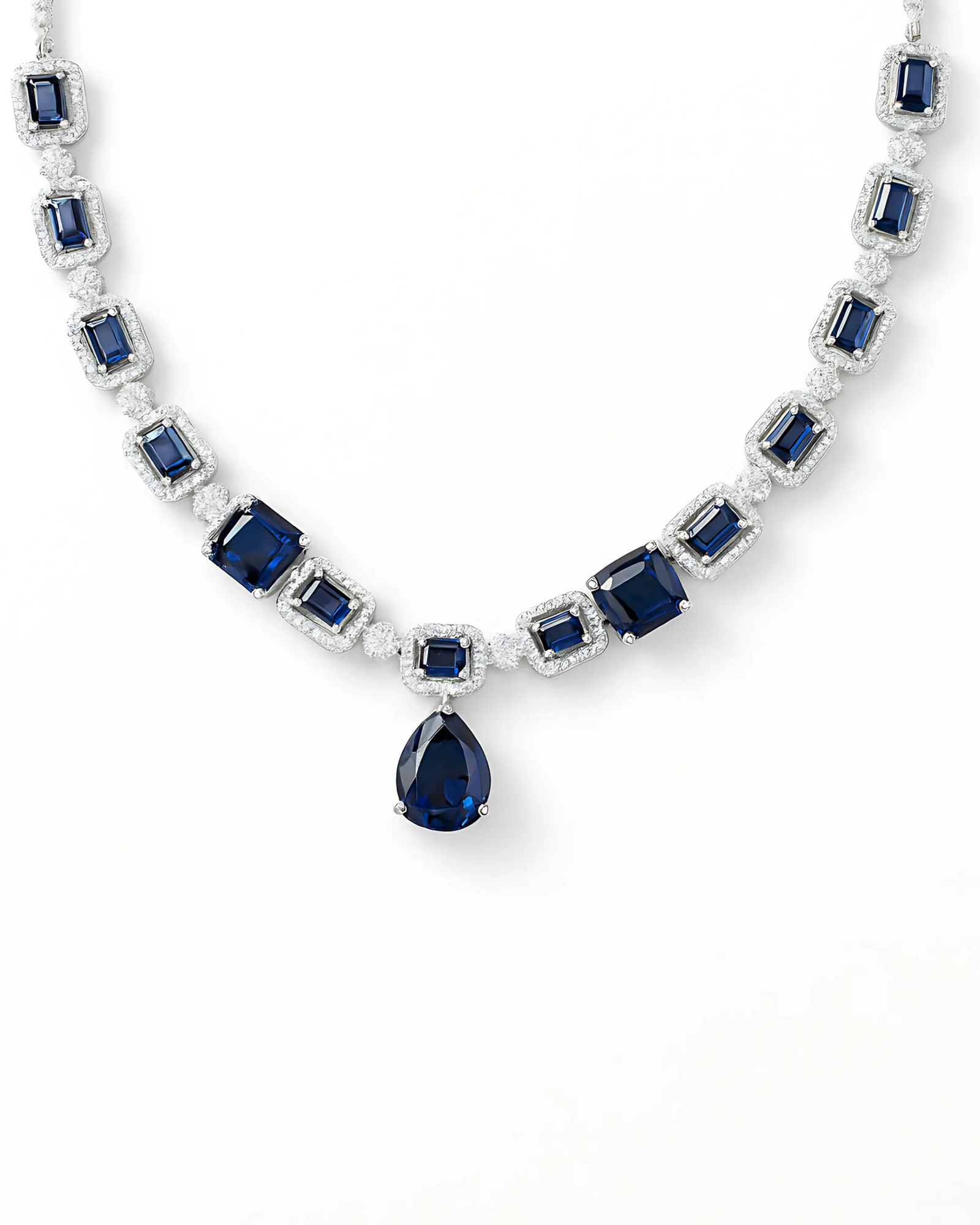 Blue Sapphire Elegance Necklace