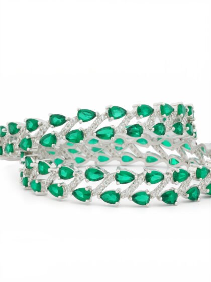 Emerald Wave Bangles
