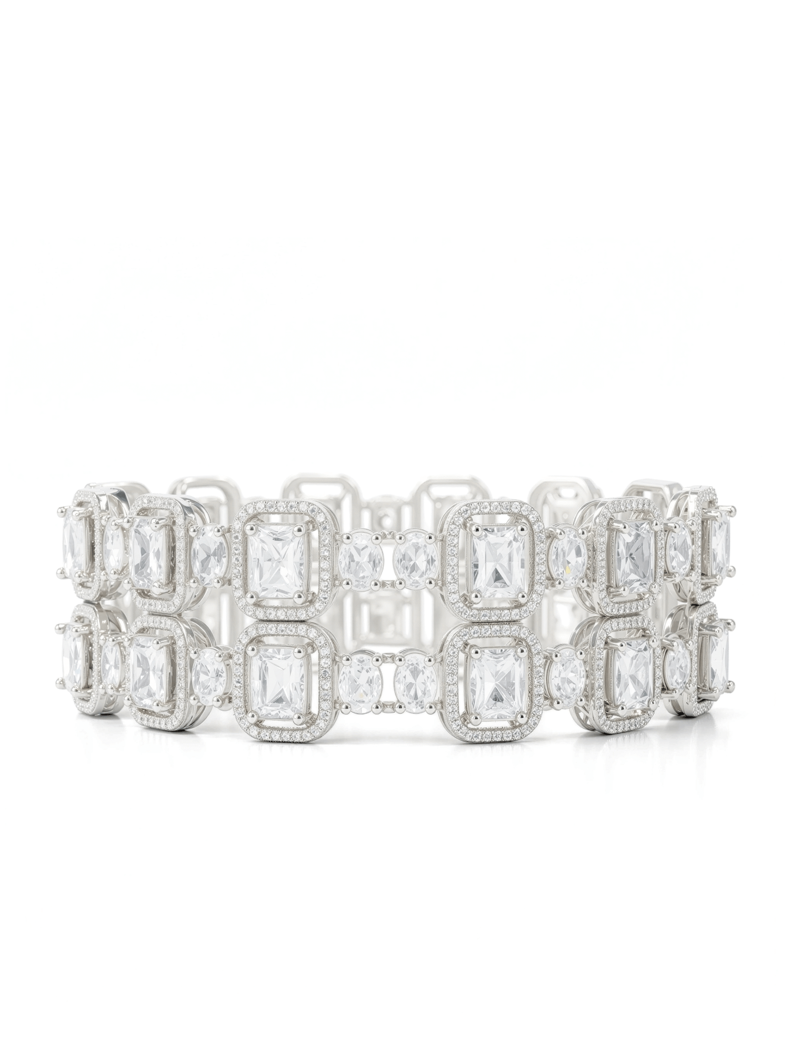 Imperial Emerald-Cut Diamond Bangles