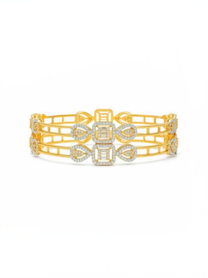 Royal Teardrop Gold Bangles