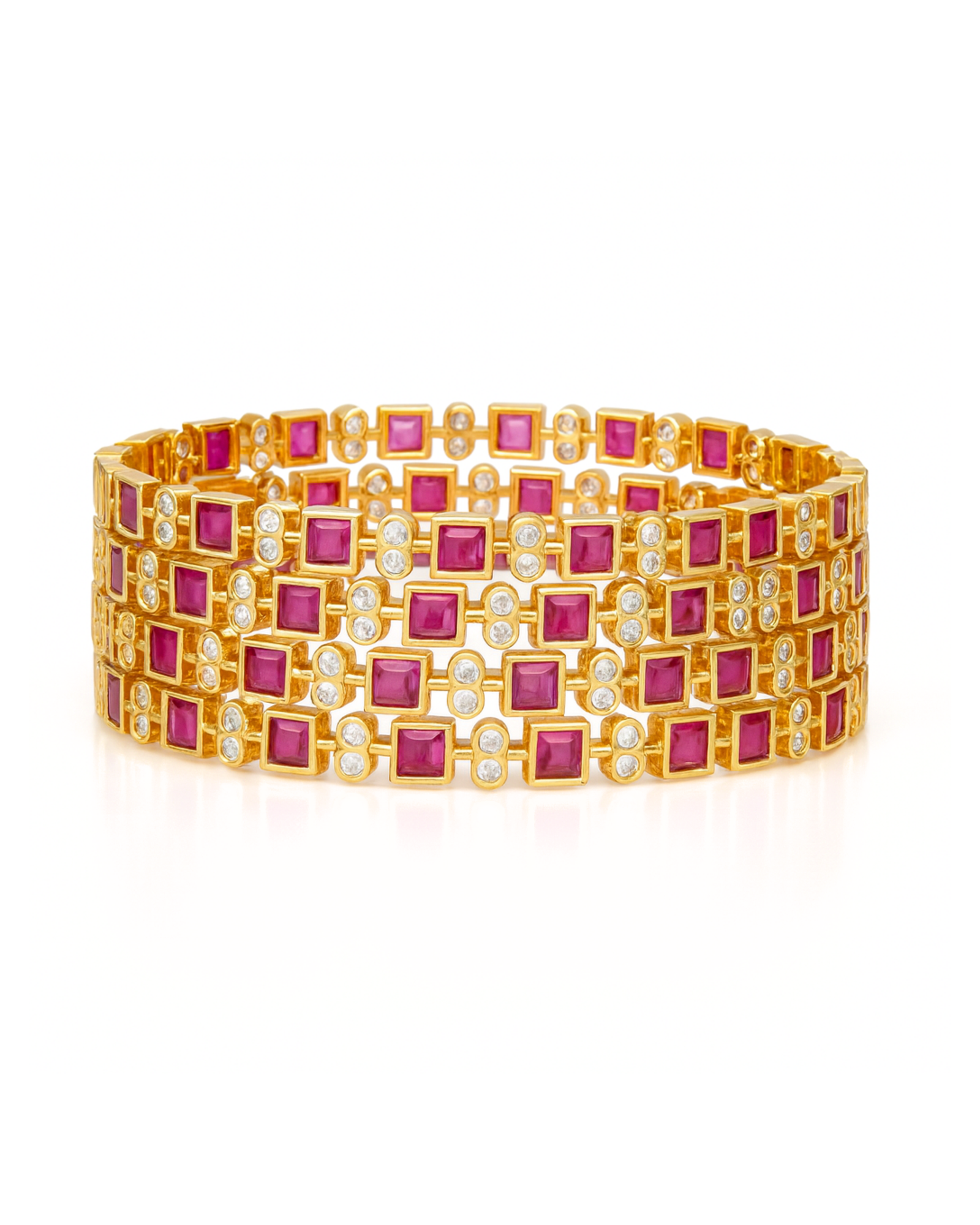 Ruby Royale Quartet Bangles