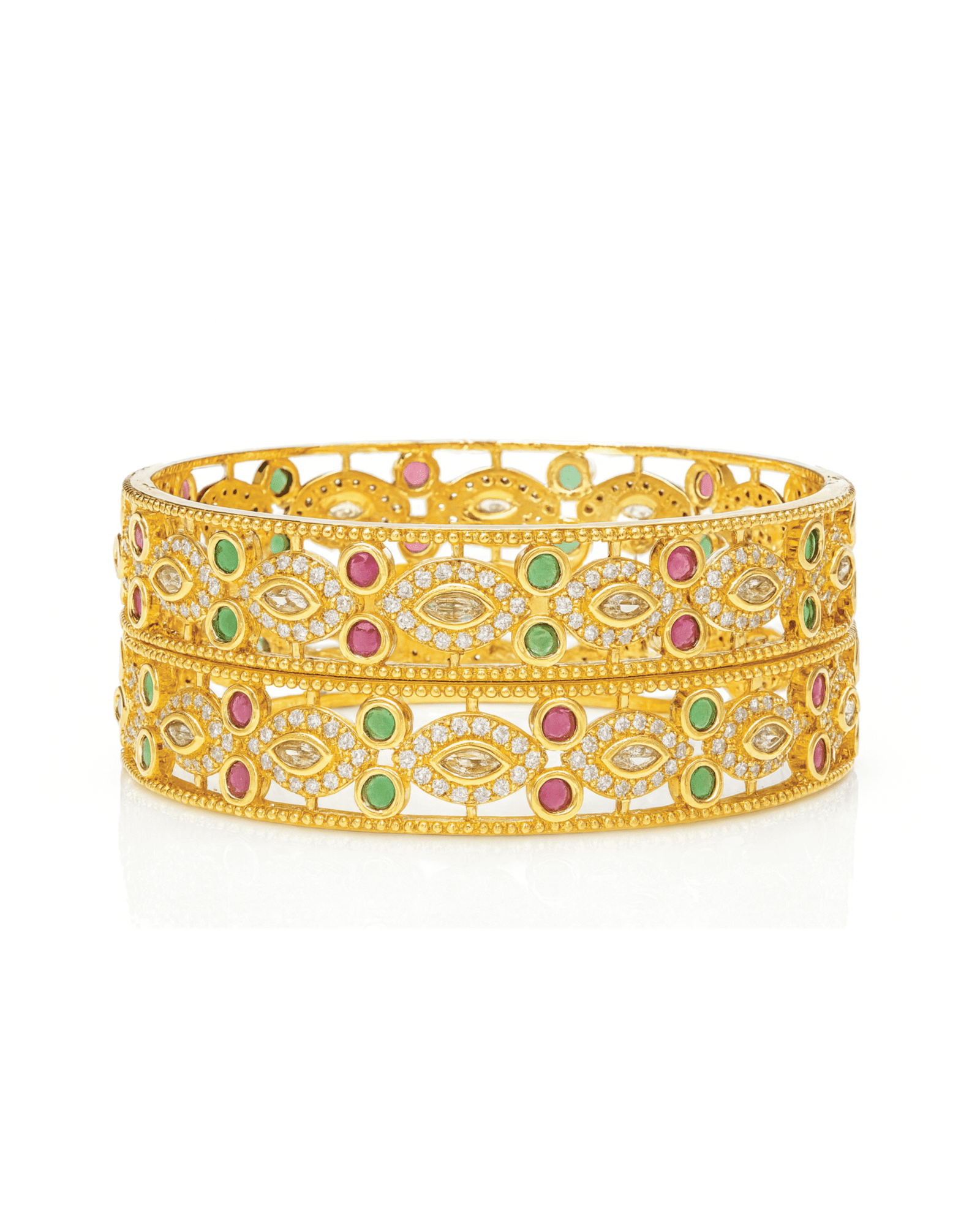 Polki Marquise Royale Bangles