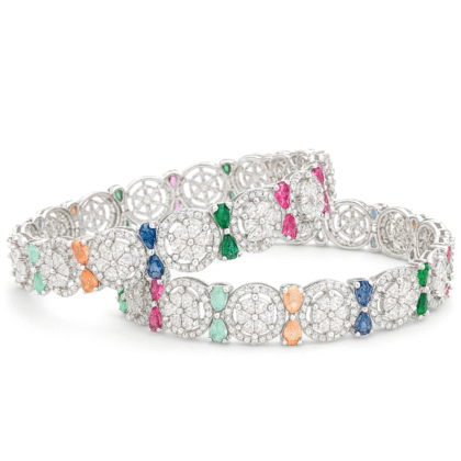 Regal Multi-Stone Bangles