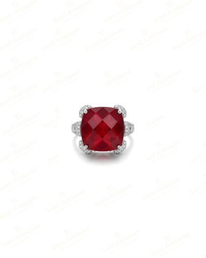 Bellamire Ruby Halo Ring
