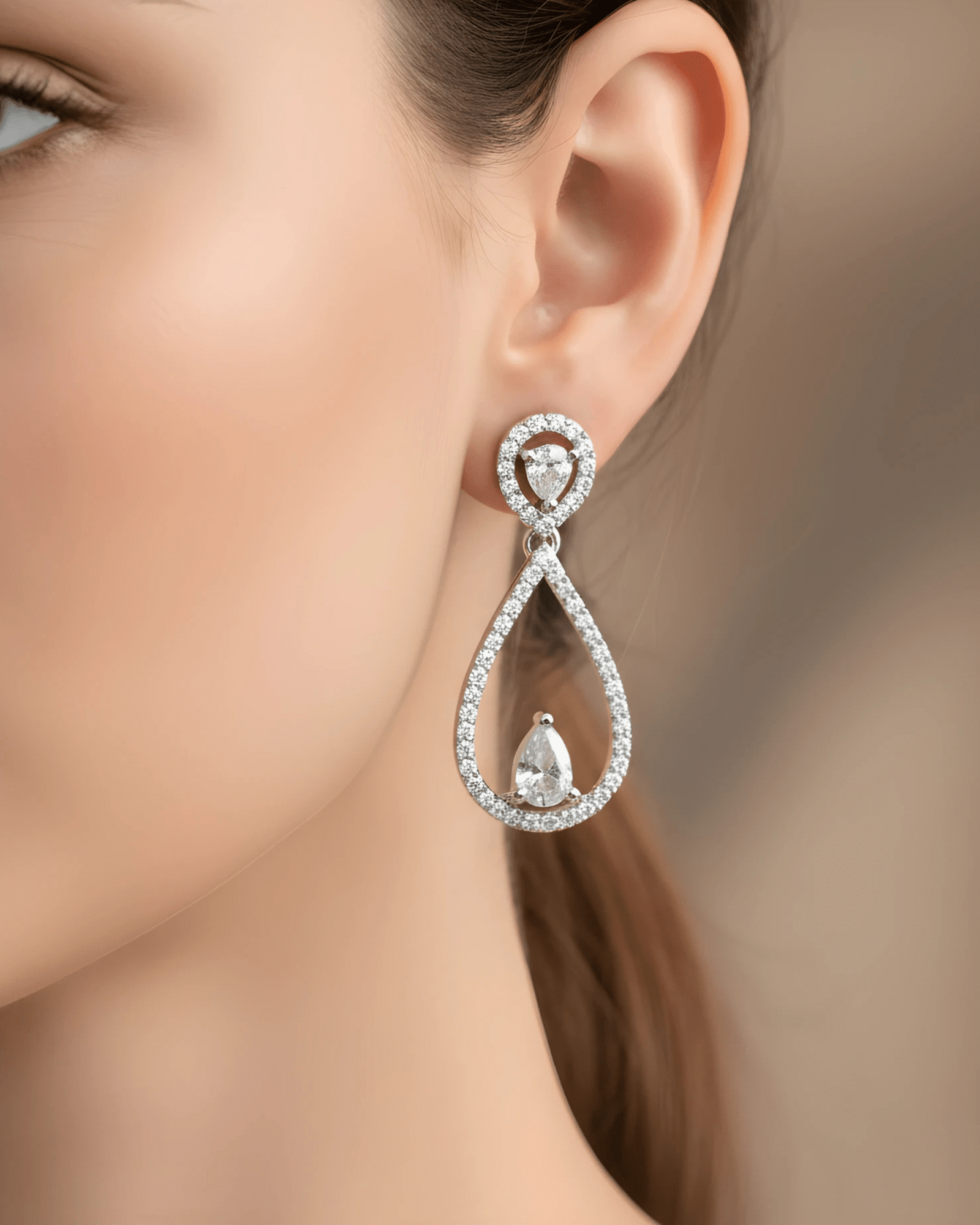 Teardrop Diamond Necklace - Image 6