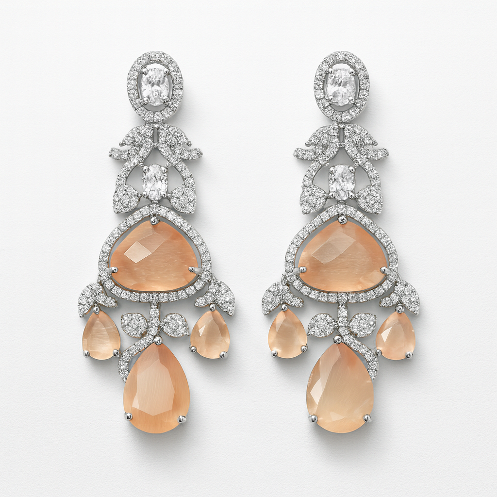 Peach Blossom Elegance Necklace - Image 2