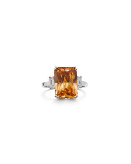 Citrine Three-Stone Ring