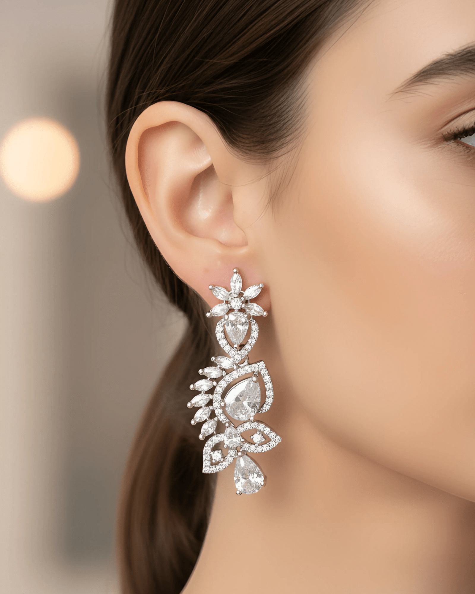 Diamond Cascade Necklace - Image 4