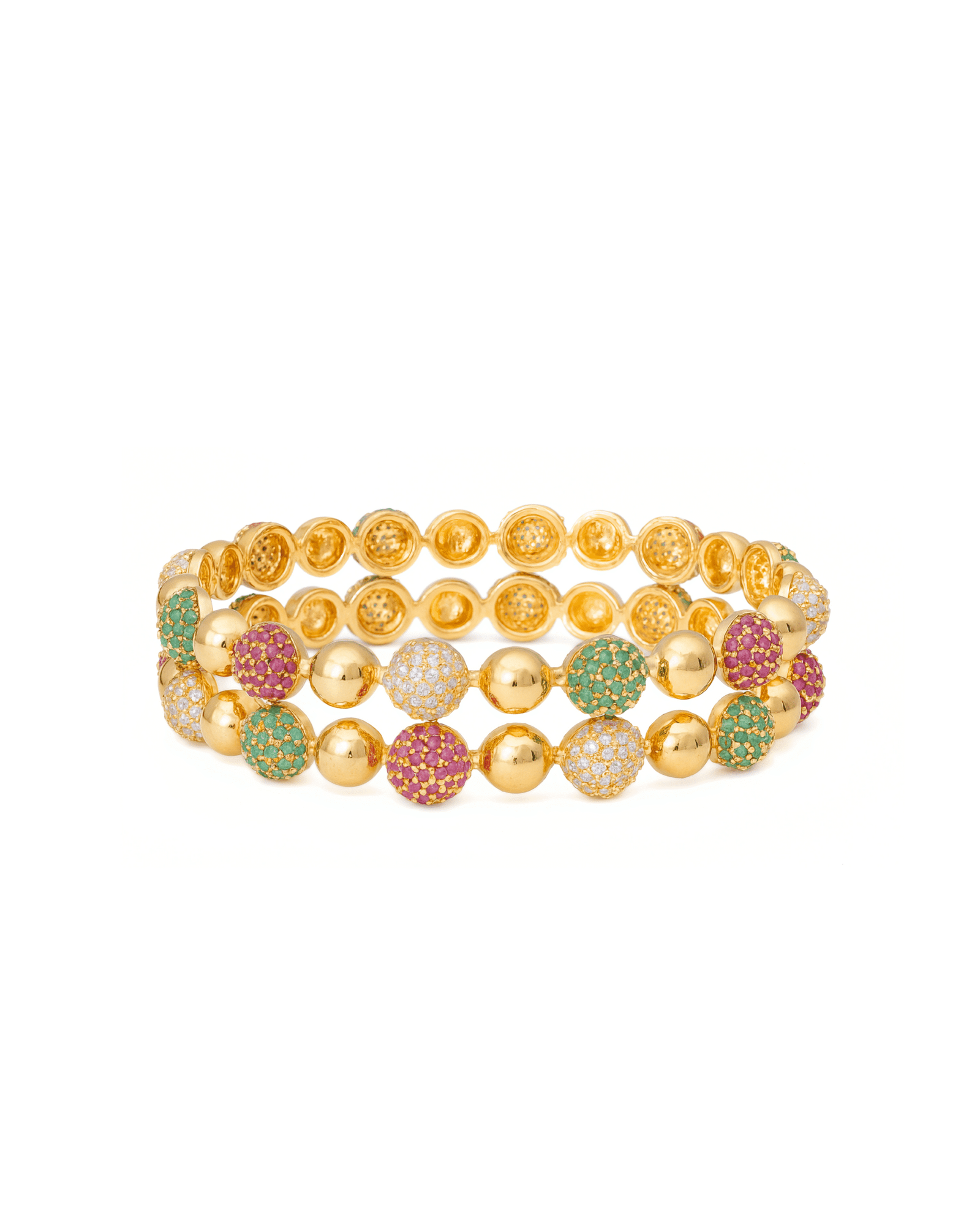 Gemstone Sphere Luxe Bangles